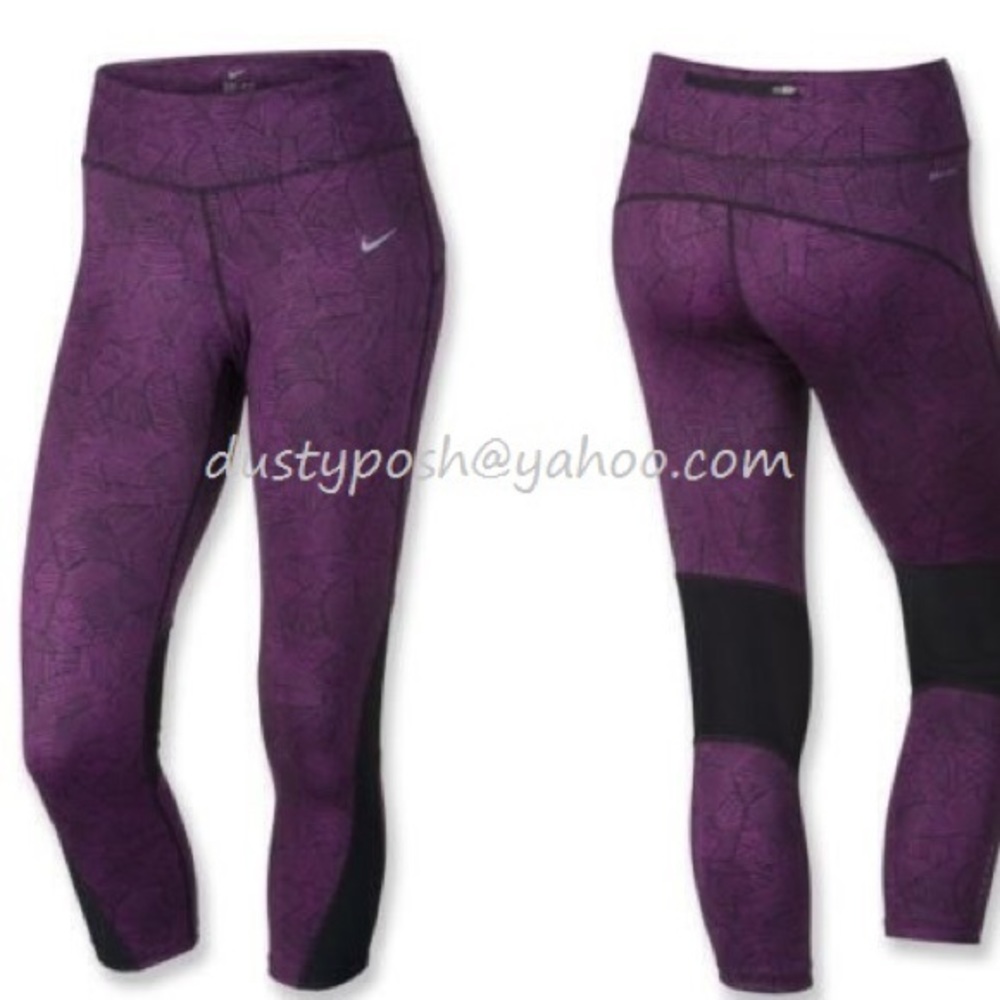 Nike 3.0 Canopy Print Racer Crop Tights Workout M